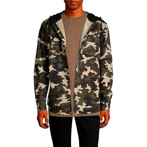 Men's Camouflage Hooded Jacket